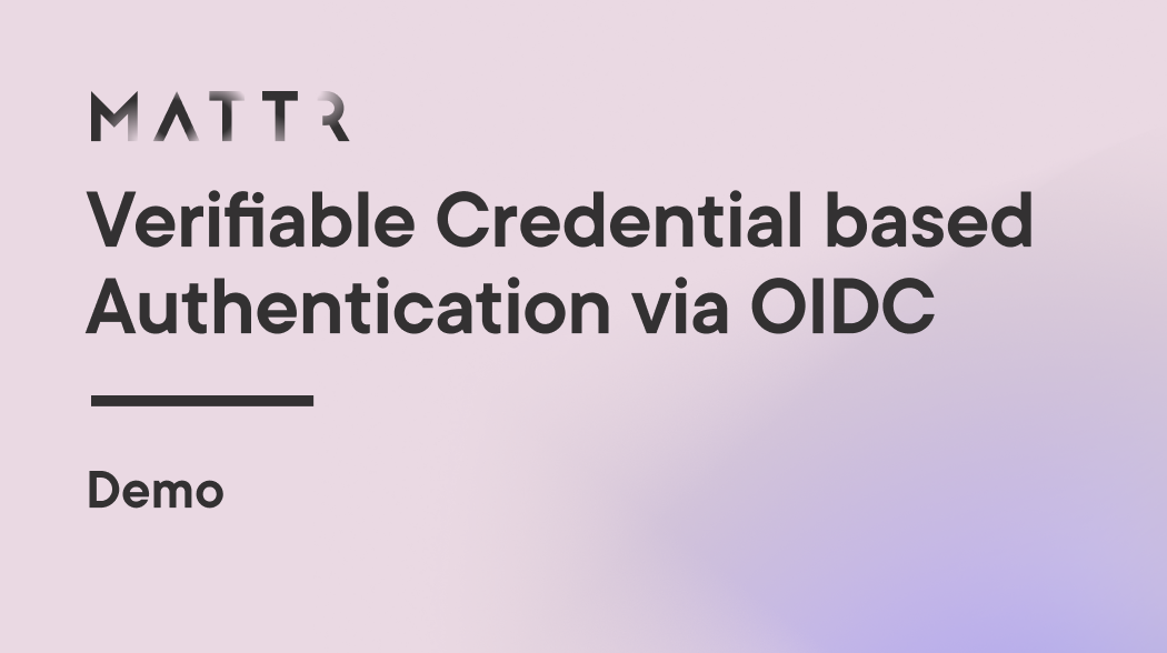 Demo for Verifiable Credential Authentication with OpenID Connect